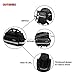 Bicycle Rear Bag，OUTERDO Bike Pannier Tail Back Seat Bag Package Handbag Cycling Bike Tail Rack Bag with Rain Cover Shoulder Strap Bag Pannier Pouch Trunk Storage Pack Travel Black