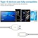 WUXIAN USB Type C Cable Nylon Braided USB C Cable Fast Charging Long Cord for Samsung Galaxy Note 8 S8,Google Pixel and other 5-PACK [3/3/6/6/10ft](Grey)