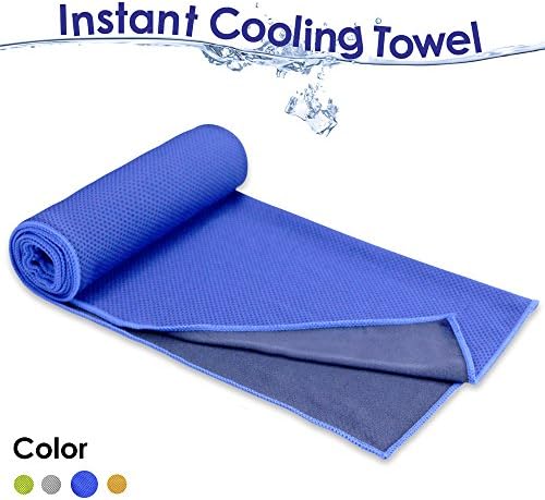 COSROLE Instant Cooling Towel Ice Sports Towel Cooling Rags for Yoga,Sport,Gym,Workout,Camping,Fitness,Running,Golf Working-Dark Blue