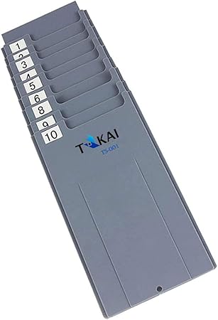 Amazon Tokai タイムカードラック Ts 001 10枚差し カードラック 最大50人分まで増設可能 タイムレコーダー用 タイムカードラック 文房具 オフィス用品