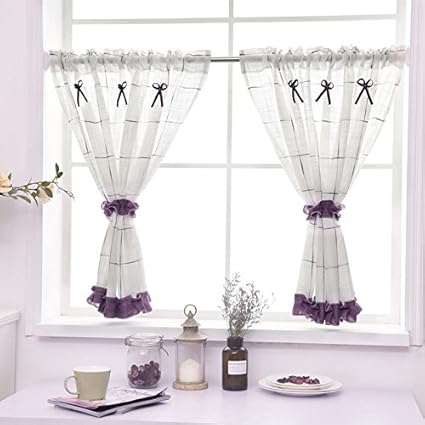 Winlife Half Curtains For Kitchen Windows Living Room Decoration