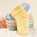 VWU Baby Socks with Grips Thick Cotton Socks for Toddler Infant Baby Girl Baby Boy 0-3 Years Old 5 Color (1-3 Years, White(6-pack))