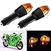Turn Signal Indicator Light Stop Light for Kawasaki Ninja ZX-6R, KLE 500, KLE 650 (One Pair, Fits Front or Rear) (Amber Lens)
