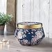 Scented Candle 16OZ Large Ceramic Jar Soy Candle Gift, Bamboo Lime Fresh Home Fragrance, 3-Wick Natural Wax, Birthday Candle Gifts for Women