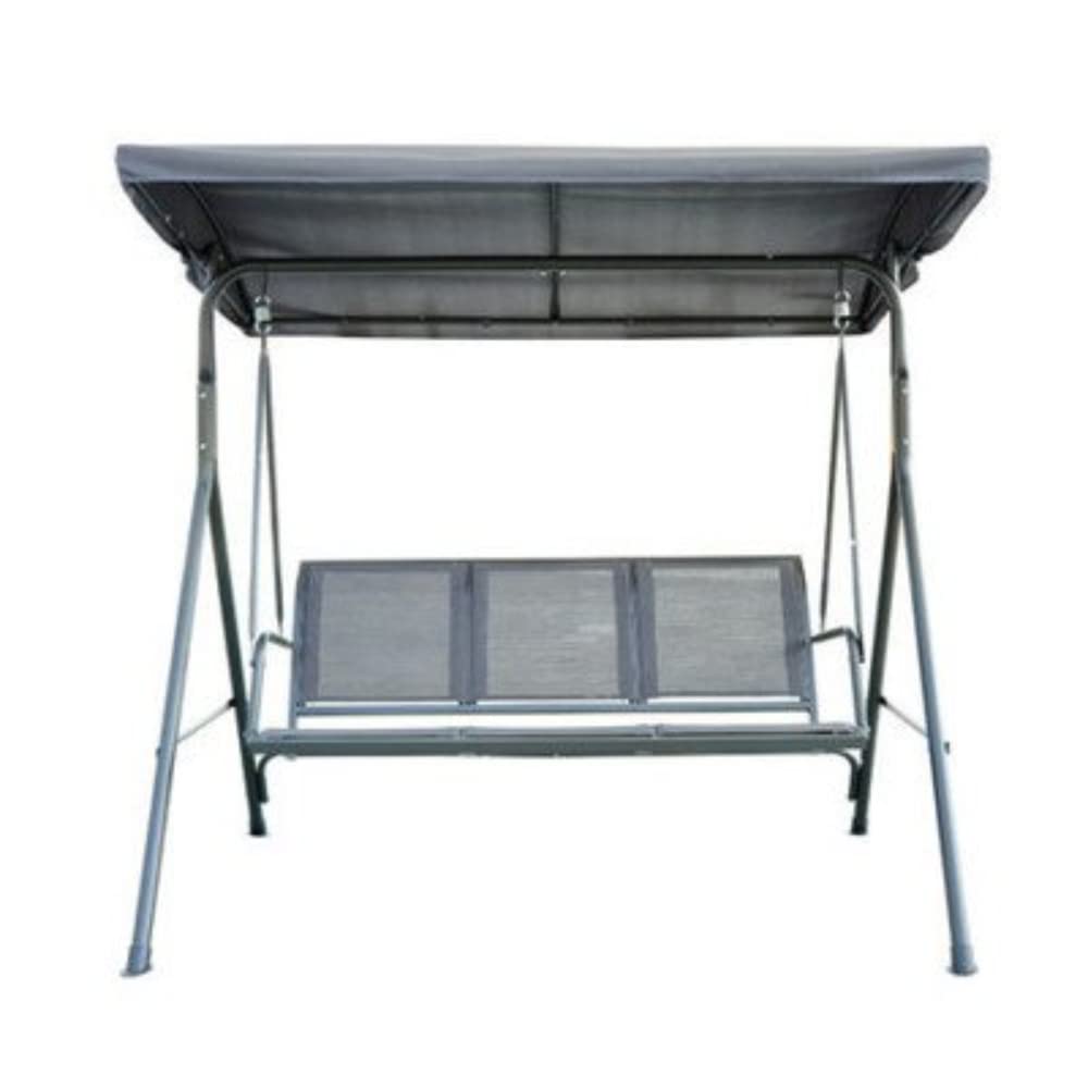 Outsunny 178 x 111 x 155 cm 3 Seater Swing Chair Garden Hammock - Grey