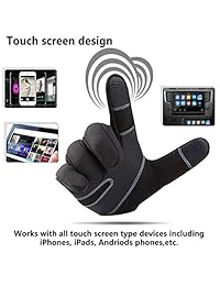 Ligart Winter Gloves,Touchscreen Waterproof Warm Hand Gloves Cycling Gloves Skiing Glove for Men & Women Cycling,Running,Fitness Exercise and Other Sports Activities