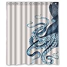Custom Octopus Steampunk Ocean Shower Curtain - Bathroom Decor (60x72, Octopus 4) by Miss Personality