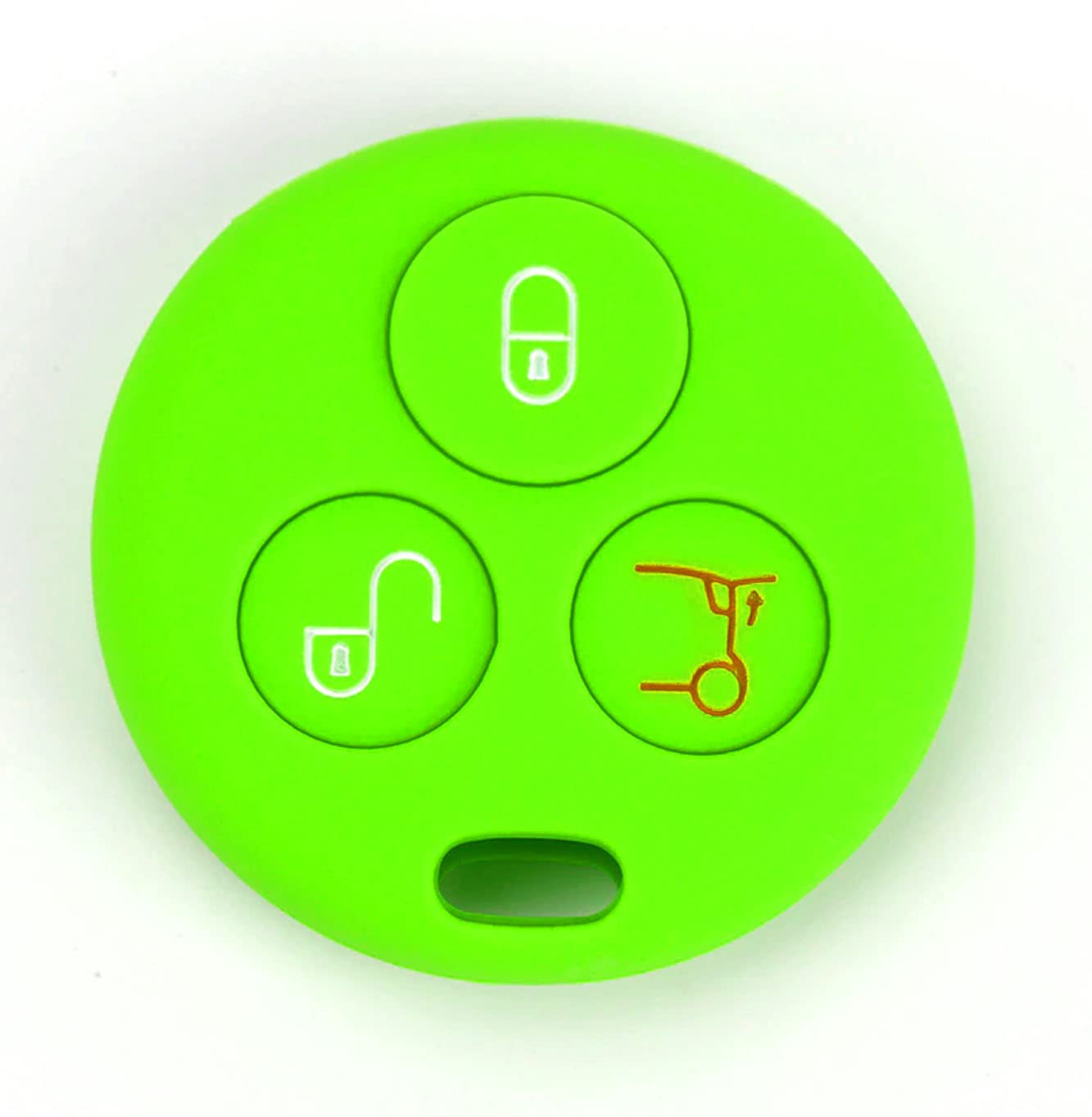 SALPIE Silicone Car Key Shell Accessories Replacement Key Cover Remote Control 3 Buttons Compatible with Smart 450 – Fortwo – Forfour – Roadster