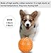 JAKPAK Dog Squeaky Toys Durable Rubber, Non Toxic Silicone Chew Resistant Fun Toy with Quack Sound Floatable Dog's Sound Toy for Animal Training Biting Outside Playing, Orange