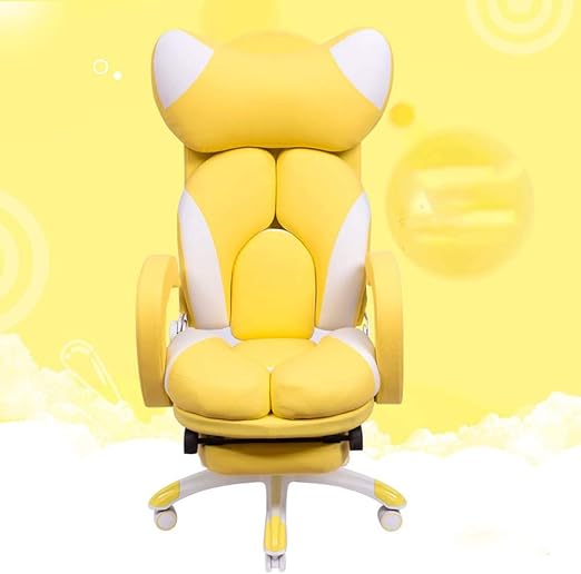 MKXF Gaming Chair Game Chair Girls,Yellow Amazon.co.uk Kitchen & Home