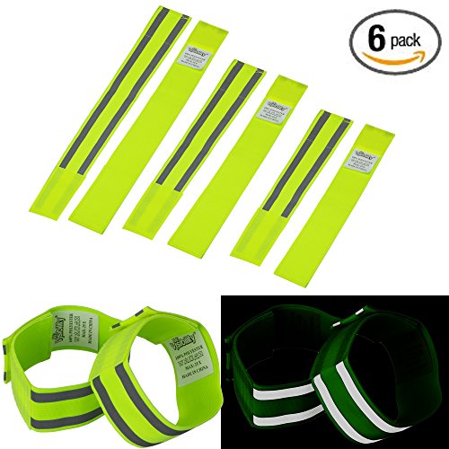 Reflective Bands 6x. High Visibility Reflective Running Gear for Men