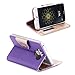 LG G6 Wallet Case, ProCase Folio Fold Card Case with Credit Card Slots Wristlet Flip Cover Kickstand Case for LG G6 2017 -Purple