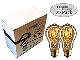 Edison Light Bulb - 40W A19 Quad Loop Filament bulb - Vintage - 2-Pack - Shmeer Lighting