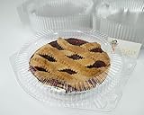 Katgely 9 Inch Plastic Pie Containers with Low Dome (Pack of 20)
