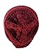 NYfashion101 Exclusive Unisex Two Tone Warm Cable Knit Thick Slouch Beanie Cap, 2 Tone Burgundy