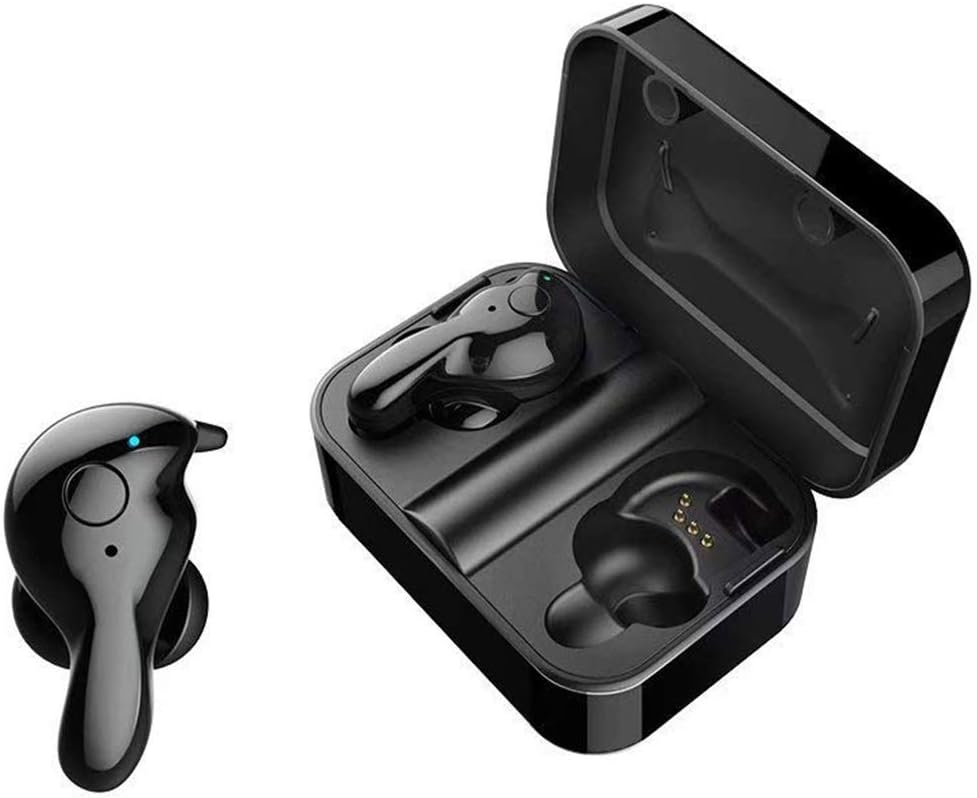 Wireless Earbuds 5.0 Bluetooth Earbuds with Microphone, HiFi Stereo Earphones with Charging Case, Sport Running Earbuds Compatible with Apple iPhone, Samsung, Sony, Android, up to 15 Hours Playtime
