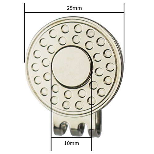 GOLTERS Assorted Color Golf Club Ball Marker and Magnetic Golf Hat Clip (Pink)