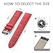 22mm Quick Release Universal Watch Band, MoKo Leather Crocodile Pattern Strap for Amazfit/Samsung Gear S3 Frontier/S3 Classic/Motorola Moto 360 2nd Gen 46mm/Garmin Vivomove/Huawei 2 Classic, RED