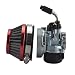 Racing Carburetor 2 Stroke 49cc 66cc 70cc 80cc With Air Filter For 2 Stroke Engine Motorized Bicycle RED