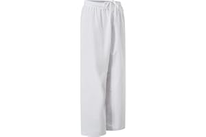 VKT Kids Youth Karate Pants Taekwondo Uniform White Gi Martial Arts gi jiu Jitsu Trousers for Training or Competition