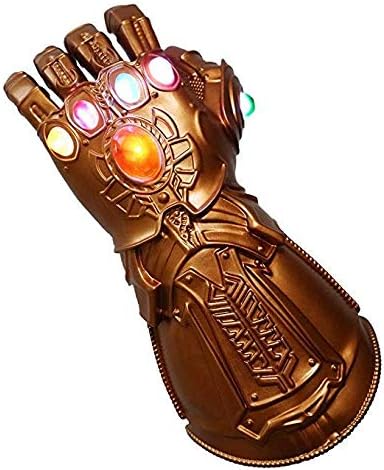Avengers Infinity War Gauntlet LED Light Up PVC Thanos Glove Costume Electronic Fist for The Avengers Cosplay Prop