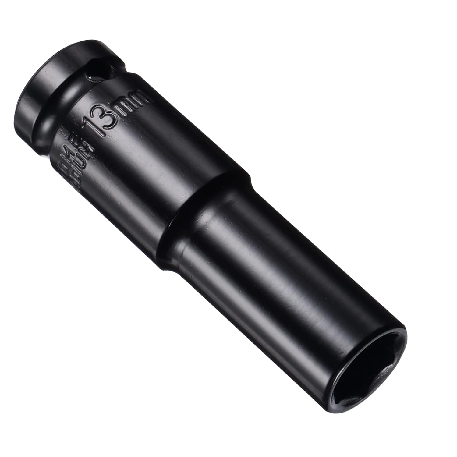 Juttzzei 1/2 Inch Drive 13mm Deep Impact Socket - Heat-Treated CR-V Steel, 78mm Length, 6-Point Metric Sizes for Car & Home Repair