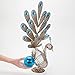 Bits and Pieces-Solar Peacock Metal Sculpture-Very Beautiful Garden Sculpture Garden Décor Polyresin Statue Yard Art - Animal Statue Solar Peacock - Peacock Measures 22