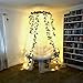 Curtain Christmas String Lights - Smartlife 8 Modes, 304 LED Fairy String Lights Indoor Wall Background Decorative Icicle Lights for Wedding/Festival/Party/Garden/Home Decorations (Warm White)