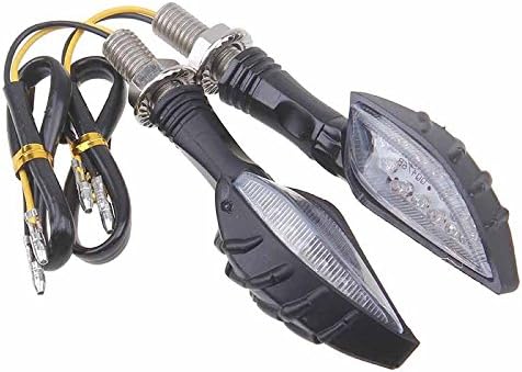 ANAY Universal 12V Motorcycle Skull Led Turn Signal Indicators Lights Ghost Hand Motorbike Flashers For Harley Honda Turn Indicator (black)