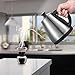 Anbanglin Electric Kettle Gooseneck with Thermometer,Drip Kettle for Coffee,Gooseneck kettle with Quick Boil, Pour Over Coffee Kettle with Stainless Steel, Auto Shut-off, Strix Controller,1L