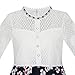 Sunny Fashion Girls Dress Green Floral Lace St Patrick Clover Party Long Sleeve