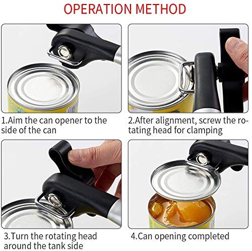 2 Colors Manual Can Openers (Black)