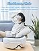 REAK Eye Massager Eye Mask with Heating, Vibration and Air Pressure Temple Massager Headache Therapy Machine, Foldable Rechargeable and 5 Working Modes for Vision Care Eyestrain Stress Relief etc.
