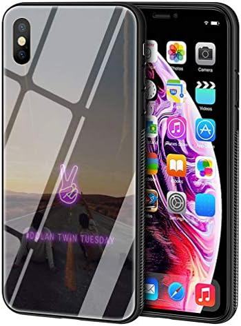 LBIAO 9H Tempered Glass iPhone 7/8 Cases, LB-106 Dolan Twins Coque Design Printing Shockproof Anti-Scratch Soft Silicone TPU Cover Phone Case for Apple iPhone 7/8