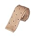 DAO3D01 Various Colors Polka Dots Knit Skinny Tie for Husband By Dan Smith