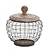 Deco 79 Metal Wood Wire Jar, 10 by 11-Inch