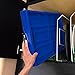 CleverMade CleverCrates 62 Liter Collapsible Storage Bin/Container: Solid Wall Utility Basket/Tote, Royal Blue