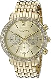 Geneva Women's FMDJM102B Analog Display Japanese Quartz Gold Watch