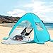WolfWise UPF 50+ Easy Pop Up Beach Tent Sun Shelter Quick Instant Automatic Portable Sport Umbrella Baby Canopy Cabana Sun Shade