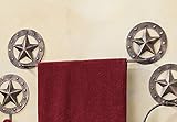 Stars & Studs Metal Western Towel Bar - Western Bathroom Decor