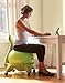 Gaiam Classic Balance Ball Chair – Exercise Stability Yoga Ball Premium Ergonomic Chair for Home and Office Desk with Air Pump, Exercise Guide and Satisfaction Guarantee, Wasabi