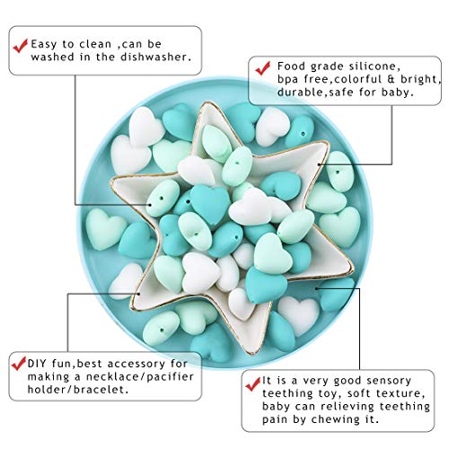 Promise Babe 20pc Mix Color Silicone Beads Bpa Free Loose Teething