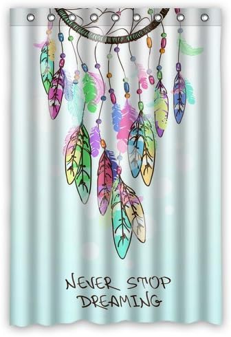 Custom Dream Catcher Waterproof Window Curtain Home Decoration Curtains Standard Size 52" x 72"(One Piece)