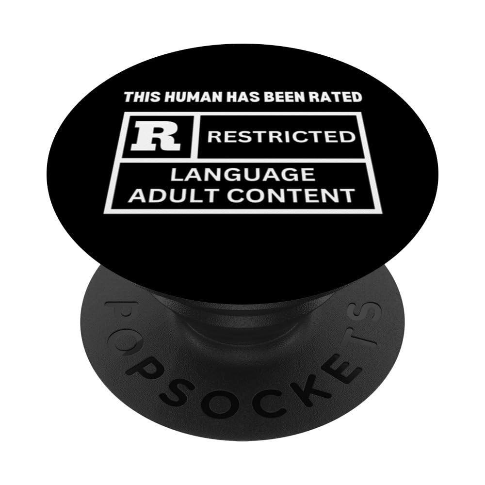 This Human Has Been Rated R For Language PopSockets Swappable PopGrip