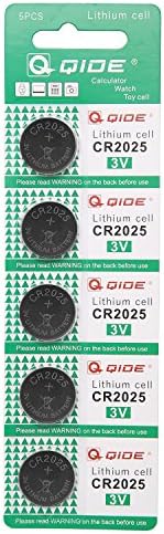 QIDE CR2025 3V Lithium Cell Coin Battery (1X5 PACK)