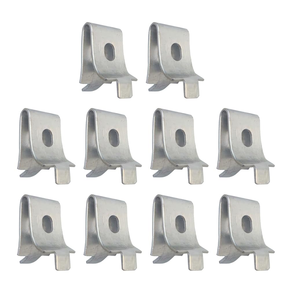 ULTECHNOVO Stainless Steel Shelf Support Clips 30 Pack Durable Pilaster Shelf Bracket Pegs for Glass Cabinets and Bookcases 0.91 Inch Depth Anti-Shake Design for Stable Shelving