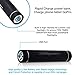 2 in1 3400mAh Lipstick powerbank LED Flashlight DASHpower⚡️Premium Black Aluminium Mini mobile Rapid Charger power bank. Charge phone tablet GoPro. Stay charged ALL DAY! Discount Coupons below.