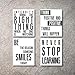 Inspirational Wall Art Poster Prints Quote Positive Affirmation Motivational Wall Art Quotes Pictures fun Office Wall Decor Artwork Art for living room bedroom walls office art (W-Chalk, 8x10)