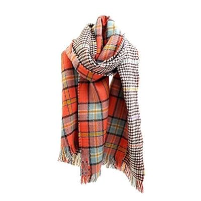 Women's Cozy Tartan Blanket Plaid Scarf Wrap Shawl Scarves Checked Pashmina Cape