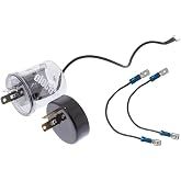 United Pacific 90649 LED Flasher w/Reverse Polarity Base &amp; Extension Wires, 12-Volt, 20 Amp &ndash; ONE Unit w/Base &amp; Extension Wires